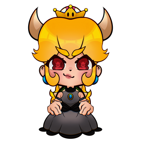 Bowsette Sticker Art