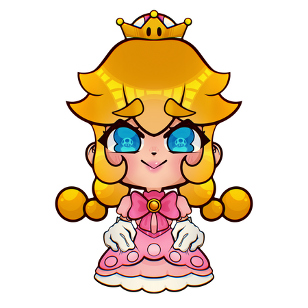 Peachette Sticker Art